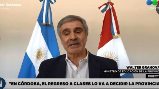 "En Córdoba, el regreso a clases lo va a decidir la Provincia", la tajante afirmación de Grahovac en Telefe Noticias