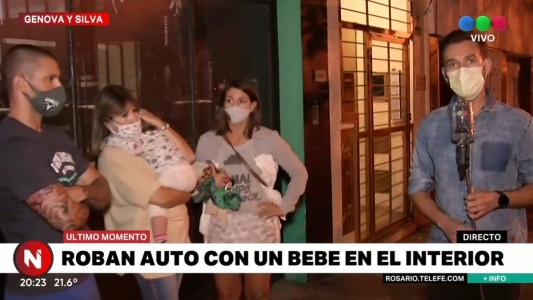Se robaron un auto con una mujer y una beba de un año adentro