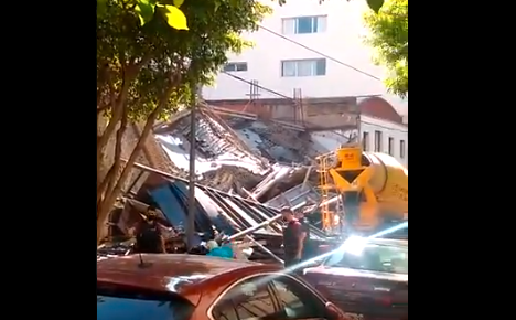 Se derrumbó una obra en Belgrano