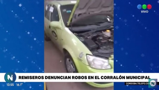 Remisero denunció que le robaron la batería del auto en el corralón municipal