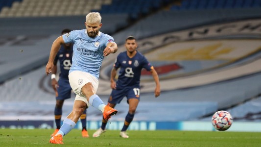 Agüero volvió al gol en el triunfo de Manchester City ante Porto