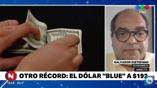 Mientras el ministro Guzmán asegura que no habrá devaluación, el dólar blue llegó a $195