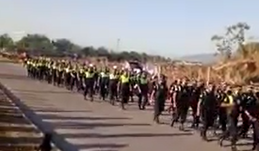 Video: Más de 600 uniformados desalojan el predio donde fue hallado el cuerpo de Abigail