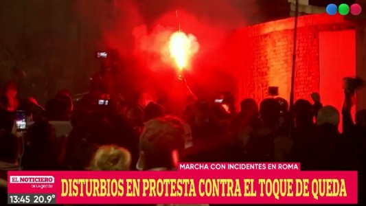 Preocupa al Gobierno italiano la violencia de las marchas contra las medidas por el coronavirus