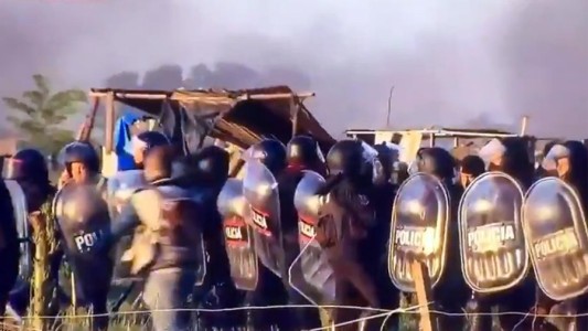 Terminó el desalojo en el predio de Guernica