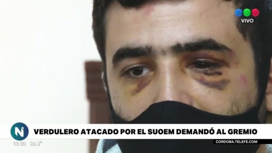 El verdulero herido a golpes demandó al Suoem, que hoy marchó en forma pacífica