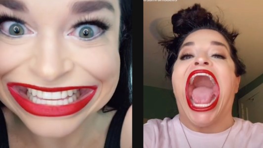 La mujer que se hizo viral en TikTok por tener la boca más grande del mundo: gana 15 mil dólares por video