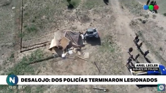 Desalojo en Capilla de los Remedios: 8 detenidos y 2 policías heridos