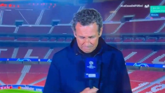 Valdano se quebró en plena transmisión y lloró por Maradona