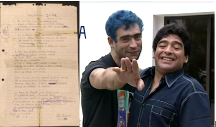 “La mano de D10S”, cómo se gestó la letra de la canción que Rodrigo le dedicó a Diego