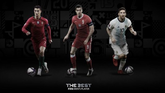 Messi, Lewandowski, y Ronaldo finalistas del premio 'The Best' de la FIFA