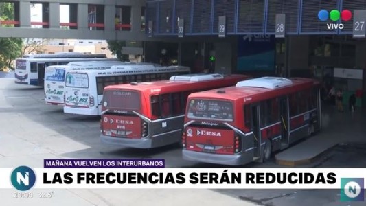 Este martes vuelve el interurbano: cómo serán los protocolos