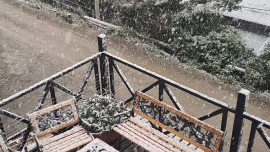 Nevó nuevamente en Ushuaia con -2° y a días del verano