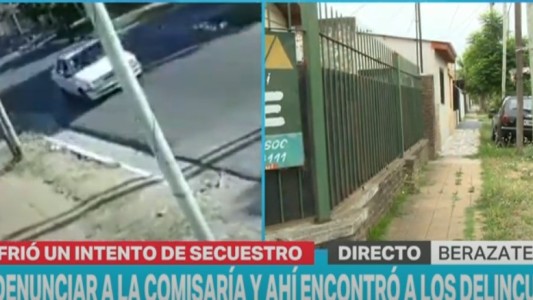 Video: intentaron secuestrarla y cuando hizo la denuncia los encontró en la comisaría