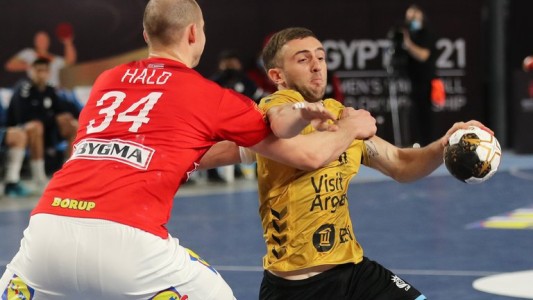 Los Gladiadores cayeron ante Dinamarca, pero se clasificaron a la segunda fase del Mundial de Handball