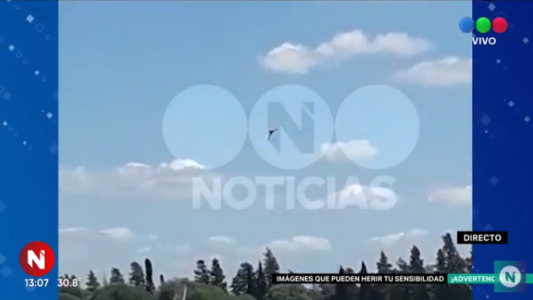 Susto en Alta Gracia: activó el paracaídas de emergencia para evitar una tragedia