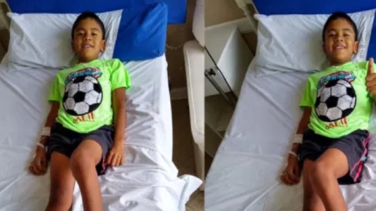 Video: el mensaje de León, el nene baleado en un supermercado