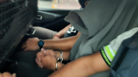 FOTOS: así fue el traslado de Galván hasta la fiscalía de Cosquín