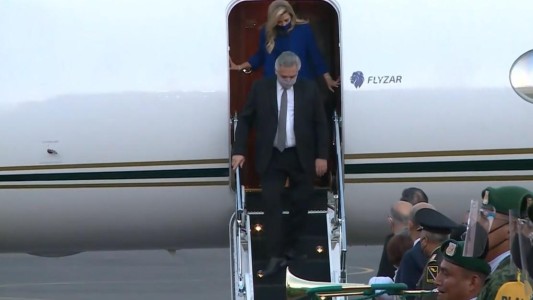 Alberto Fernández llegó a México para participar de la conmemoración de los 200 años de su independencia