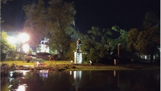 La intensa tormenta dejó destrozos y heridos en el sudeste de Córdoba