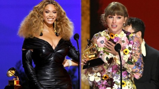 Beyoncé y Taylor Swift hacen historia en unos Grammys con "cara de mujer"