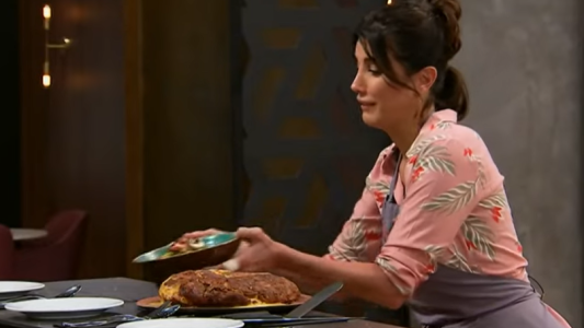 La tortilla gigante de Andrea Rincón que dejó sin palabras a Germán Martitegui