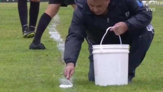 La pintura y un rodillo, protagonistas en la previa de Progreso y Peñarol