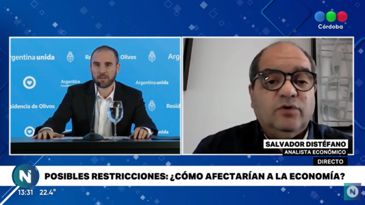Consecuencias económicas de las restricciones, el análisis de Salvador Distéfano