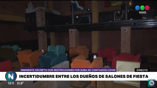 Los salones de fiestas de Córdoba suman incertidumbre por las eventuales restricciones