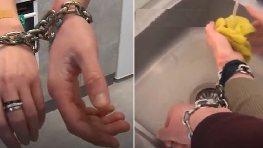 "Locura de amor": decidieron encadenarse y hacer todo juntos