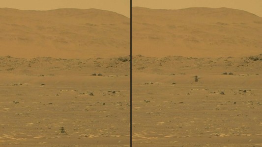 Helicóptero Ingenuity consigue volar con éxito en Marte