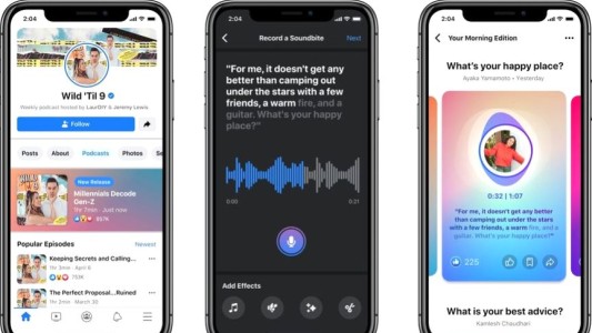 Facebook agregará podcasts y otros productos de audio a su plataforma