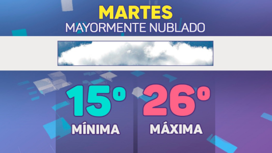 Cielo nublado, fresco por la mañana, sube la temperatura