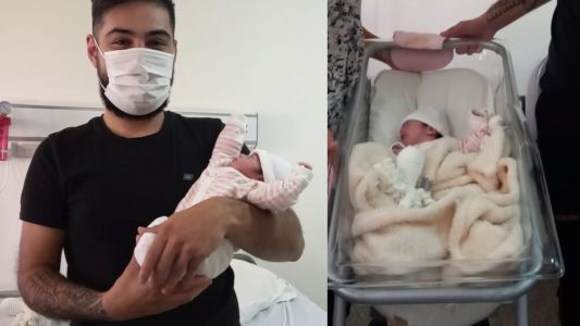 Su beba fue dada de alta pero su esposa sigue internada con Covid-19 tras dar a luz