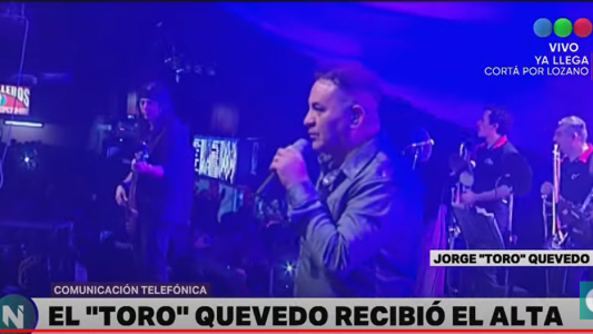 Emocionante charla del "Toro" Quevedo con Telefe Noticias. Sobrevivió al coronavirus