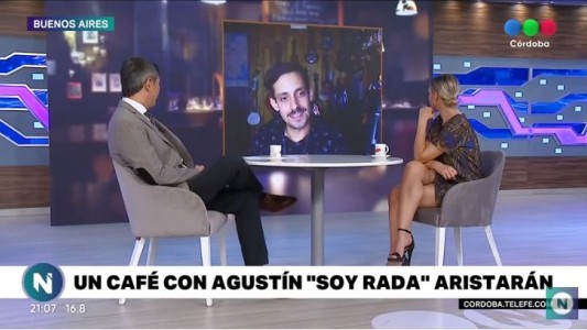 Agustín "Rada" Aristarán se toma un café con Telefe Noticias