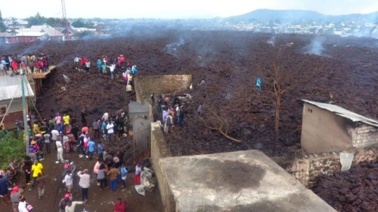 Evacuadas 400.000 personas en el Congo ante la amenaza de una segunda erupción del volcán Nyiragongo