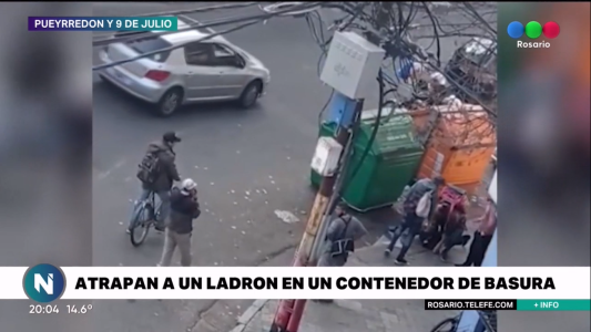 Vecinos atraparon a un ladrón, lo golpearon y entregaron a la policía