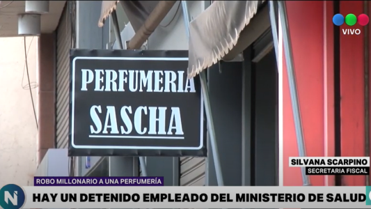 Robo a la perfumería: ¿Quién es el empleado del Ministerio de salud detenido?