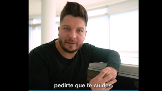 "Haz lo que yo digo...": Damián Córdoba en un spot de la Municipalidad, pide que te cuides, pero no te cuida, ni se cuida