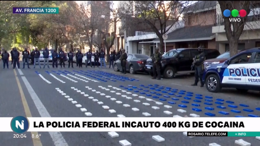 Histórico y millonario secuestro de casi 400 kilos de cocaína en el Gran Rosario