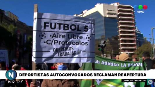 Movilización para que vuelvan las actividades deportivas