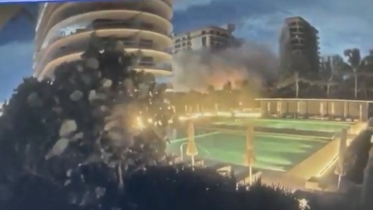 VIDEO: el momento en que se derrumba el edificio de Miami