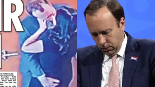 Renunció el ministro de Salud británico "por romper el distanciamiento social": fue encontrado a los besos con una asistente