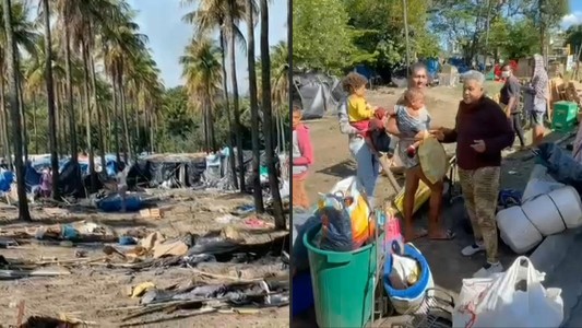La policía desalojó a cientos de familias que ocupaban un terreno