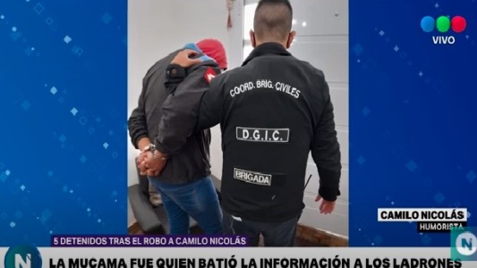 Cinco detenidos por el robo a Camilo Nicolás: ¿Qué dijo el artista?