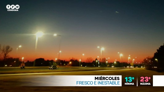 Miércoles inestable en Córdoba