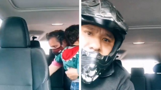 Sufrió un violento robo mientras estaba subiendo un video a TikTok junto a su hijo