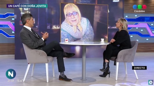 Con el monte serrano en su corazón, Doña Jovita se anima a un café con Telefe Noticias