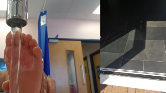 Ola de calor en Reino Unido: un bebé se quemó la planta de los pies al pisar baldosas